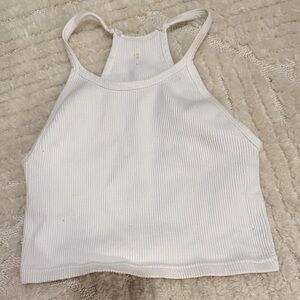 FP MOVEMENT White Ribbed Halter Top